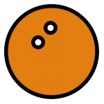 balle de squash orange